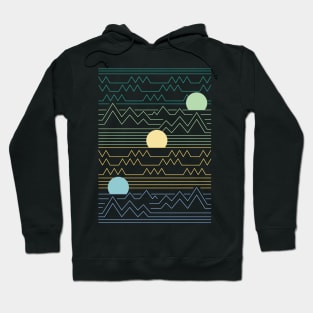 Retro Mountain Sunset Hoodie